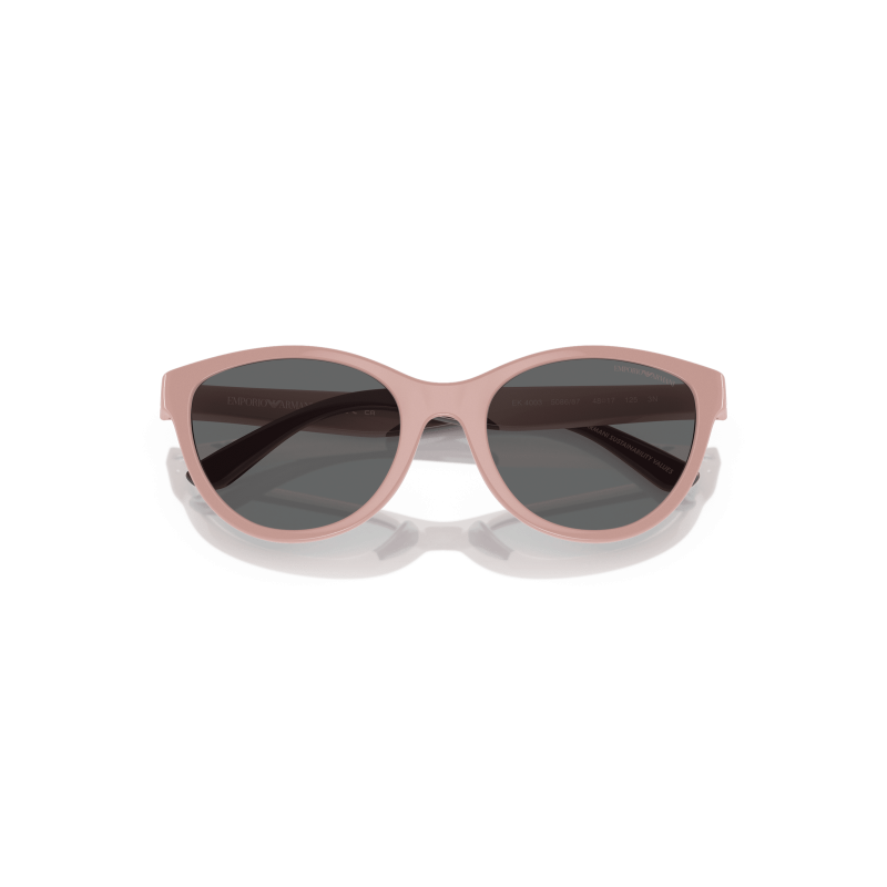 Óculos De Sol Para Crianças Emporio Armani Feminino 0ek4003 Shiny Pink Dark Grey